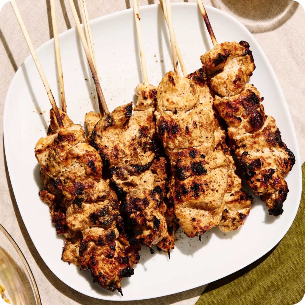 Chicken Tikka Kebab at Cali Social Cafe Pacific Beach San Diego