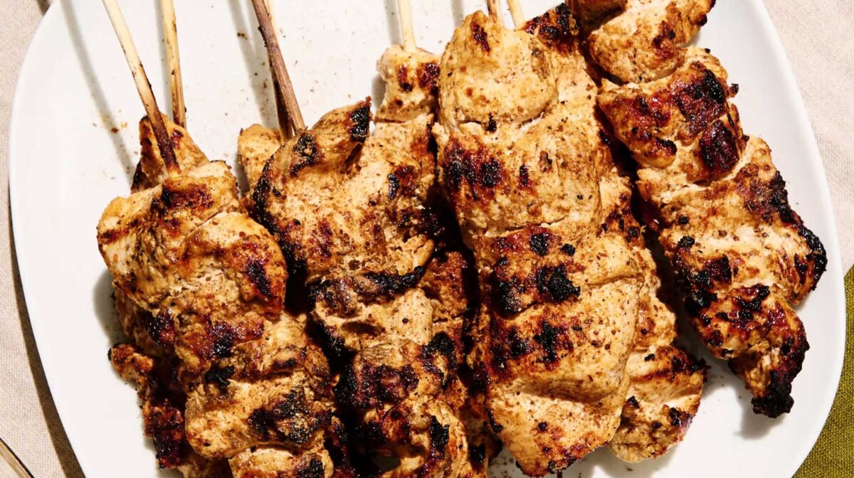 Chicken Tikka Kebab at Cali Social Cafe Pacific Beach San Diego